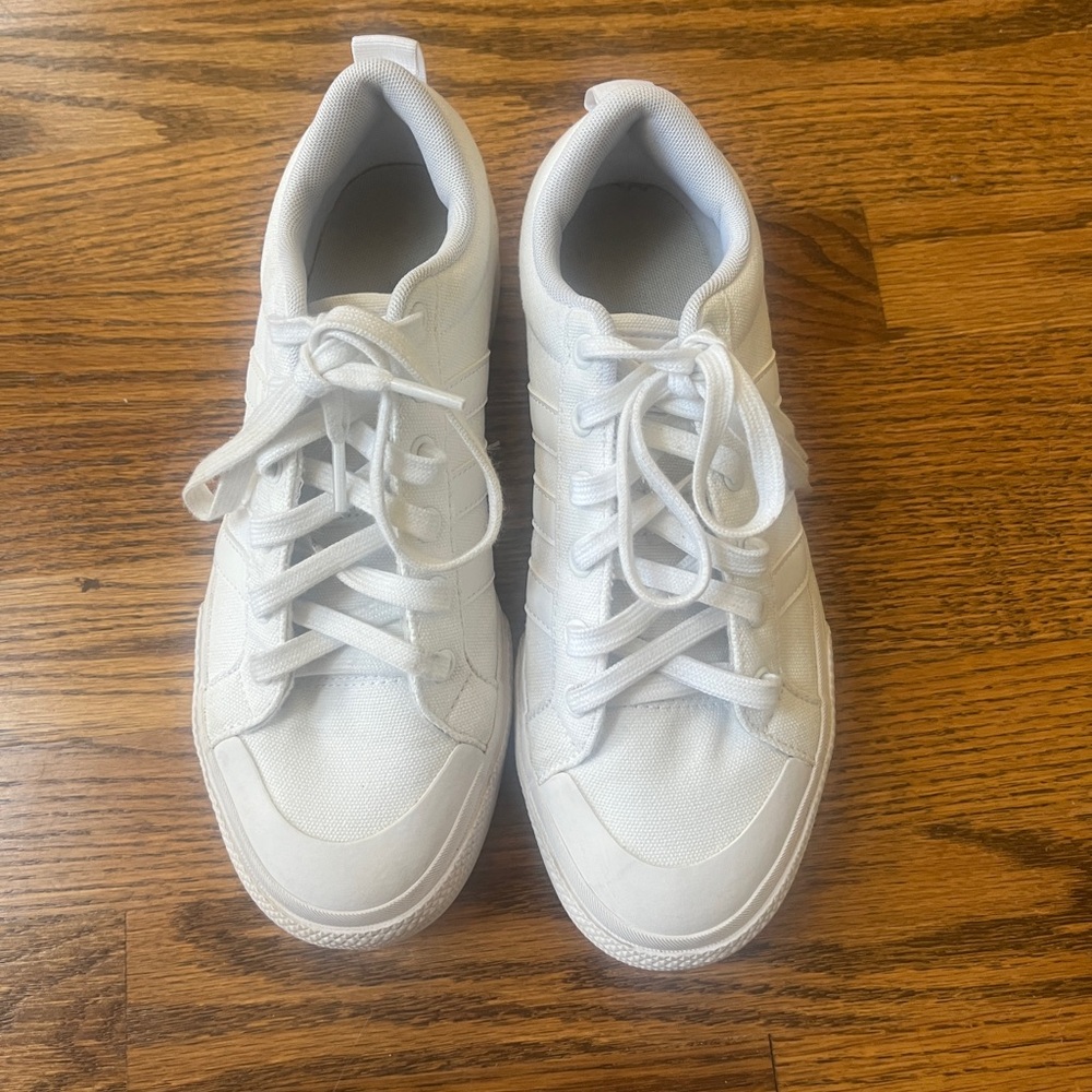 Adidas white sneakers